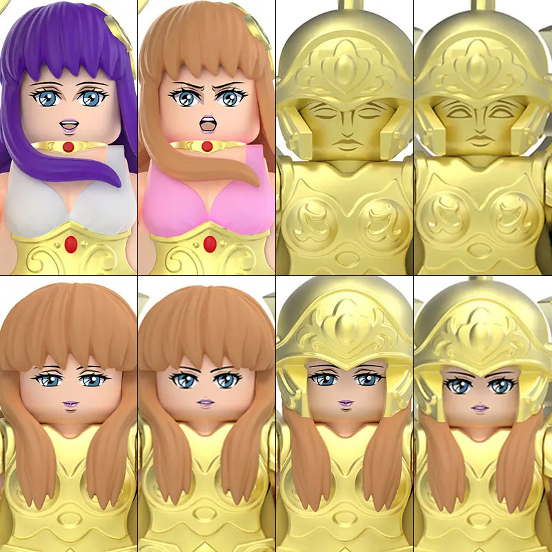 2026 Neue DY557-561S Saint Seiya Bausteine Saori Kido Mini-Actionfigur Zubehör Halloween Weihnachtsgeschenke für Kinder