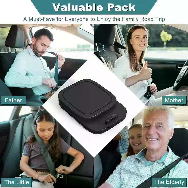 1Pack Car Seat Belt Adjuster Seat Belt Clamp Shoulder And Neck Seat Belt Locking Clip Protector Comfortable Driving