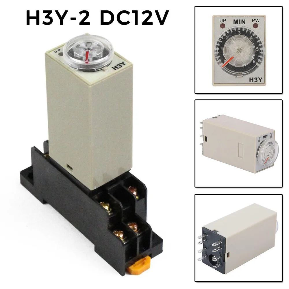 Time Relay Solid State Time Relay 10m 30m 1h Base for 1s 5s for 10s 30s 60s 50 60Hz Delay Timer High On Type Time