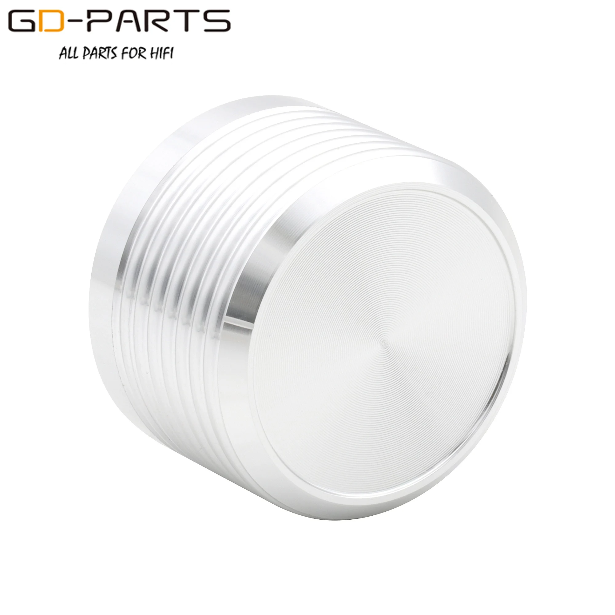 SILBER Eloxiert Cnc-gefräste Massivem Aluminium DAC CD-Player Lautsprecher Verstärker potentiometer Drehknopf 38x2 5mm 6,0mm loch 2PCS