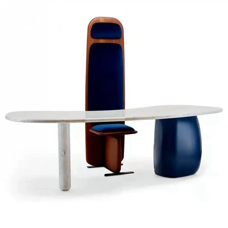 

Italian-Style Light Luxury Desk, Desk, Boss Desk Designer Model Art Desk