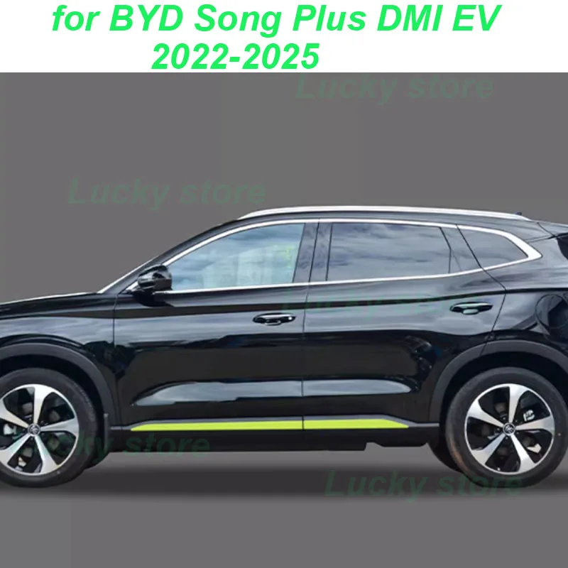 

Car Body Side Skirt Stickers for BYD Song Plus DMI EV 2022-2025 Car Door Side Decorative PVC Stickers Exterior Accessories