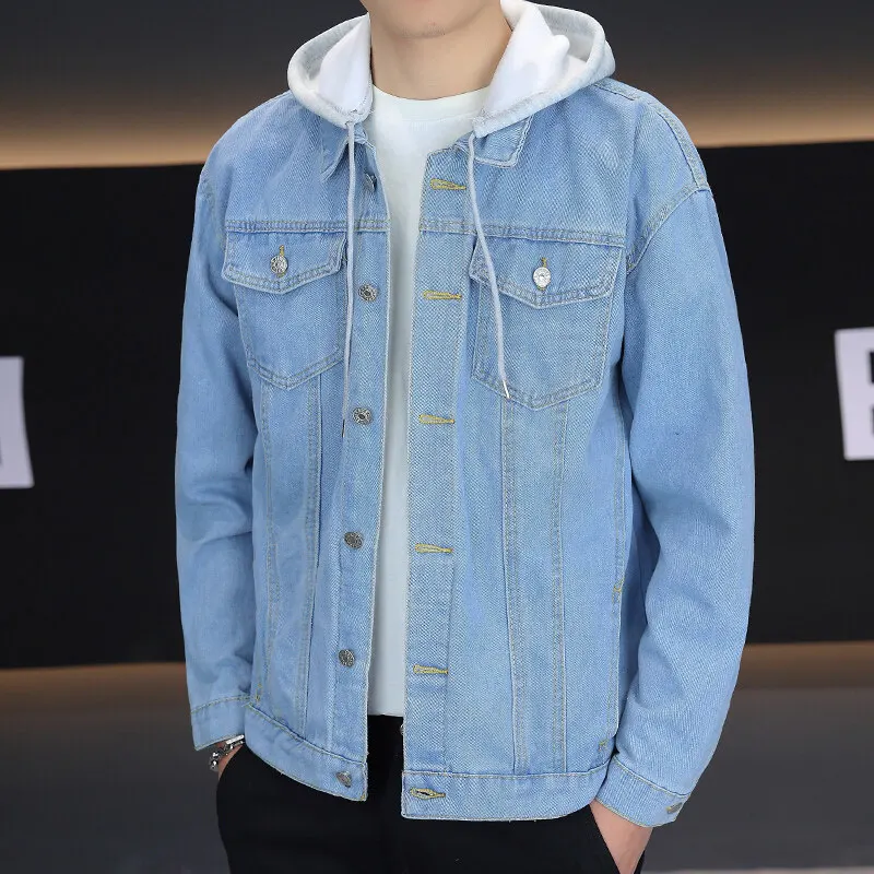 Celebrity style 2025 high-quality autumn fashion trend hooded denim shirt jacket denim shirt