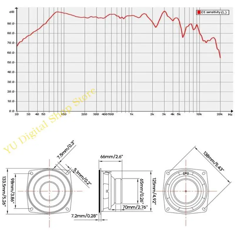 96BA 25W 4ohm Speakers Horn Amplifier Rubber Gasket 5.25in Loudspeaker for Gramophone Speaker Iron+Plastic - Image 6