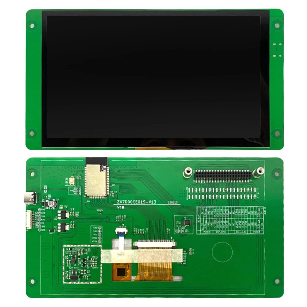 Capacitive Touch Screen Module 7 Inch TN 800*480 with ESP32 S3 N16R8 Wifi BT 8MB PSRAM Serial Display UART IIC USB ZX7D00CE01S