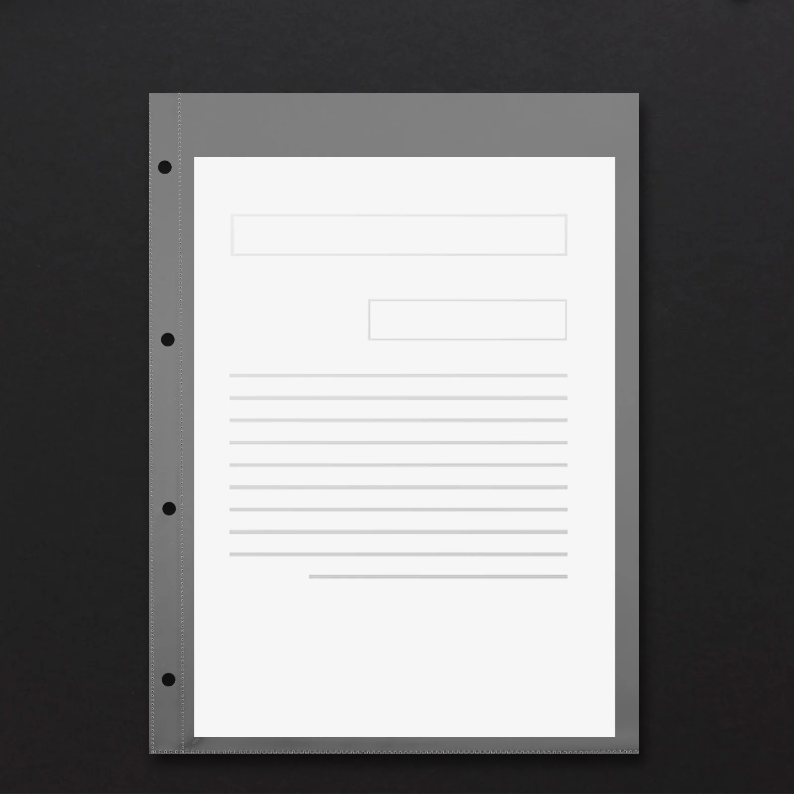 

10Pcs Plastic Page Protectors Clear Binder Sleeves Transparent Sheet Protectors Waterproof Document Storage Folder Bags
