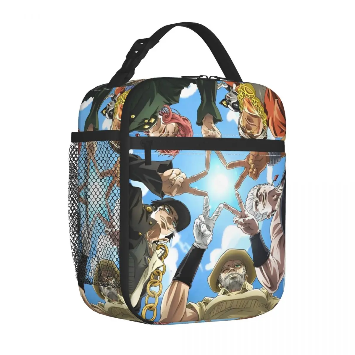 

Jojo's Bizarre Adventure Characters Insulated Lunch Bags Leakproof Reusable Cooler Bag Tote Lunch Box Travel Food Handbags