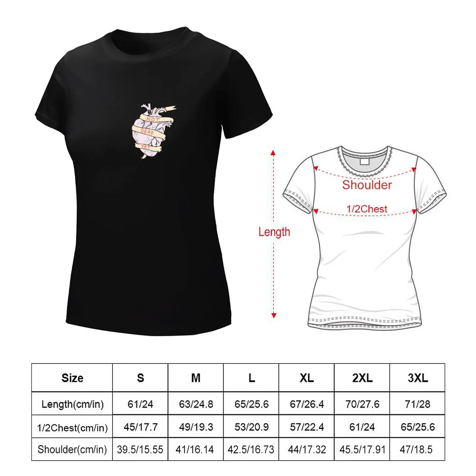 Nog Niet Dood T-Shirt Korte Mouw T-Shirt Grappige Schattige Kleding T-Shirts Voor Vrouwen