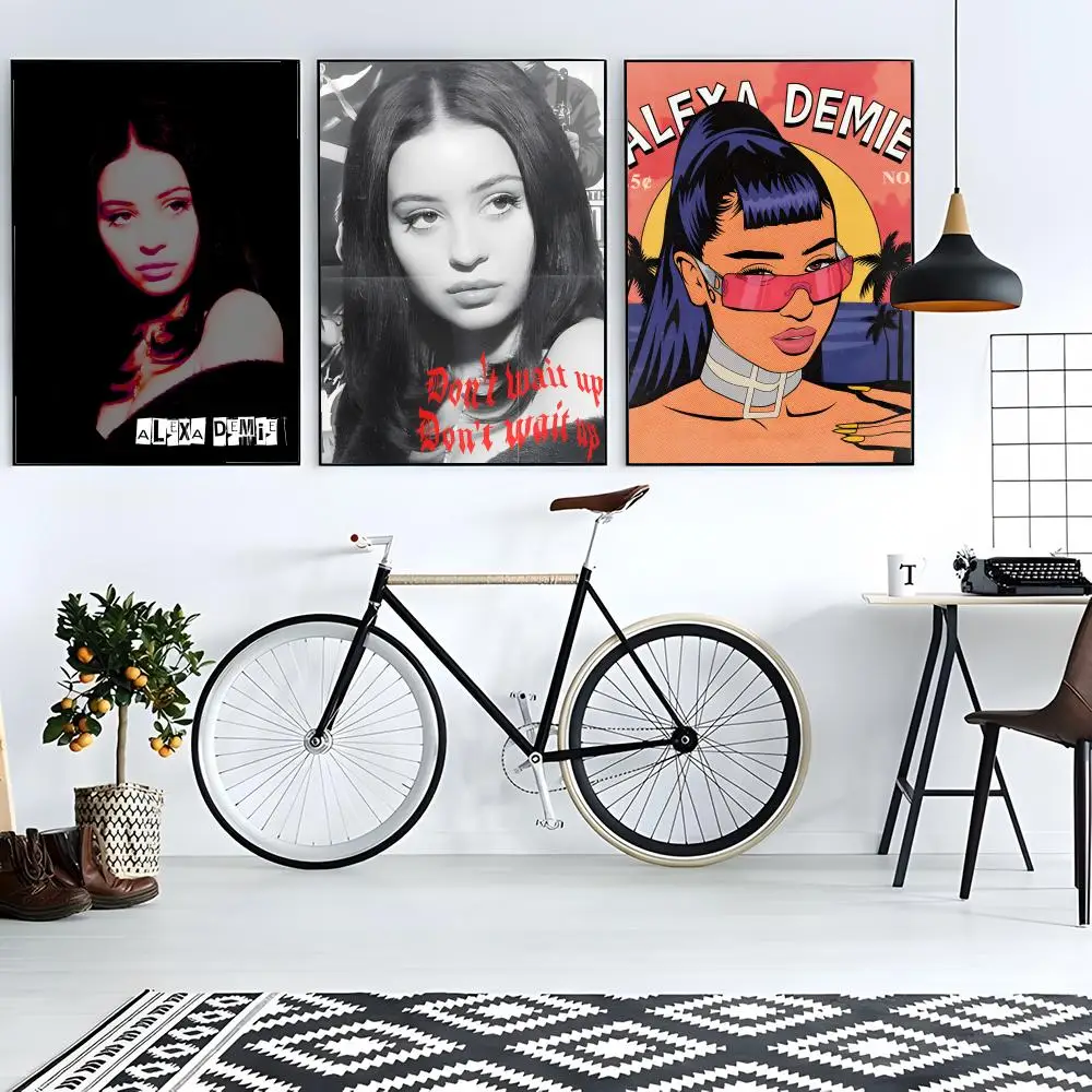 1pc A-Alexa D-Demie Poster Sticky Poster Paper Sticker DIY Room Bar Cafe Wall Decor Gift