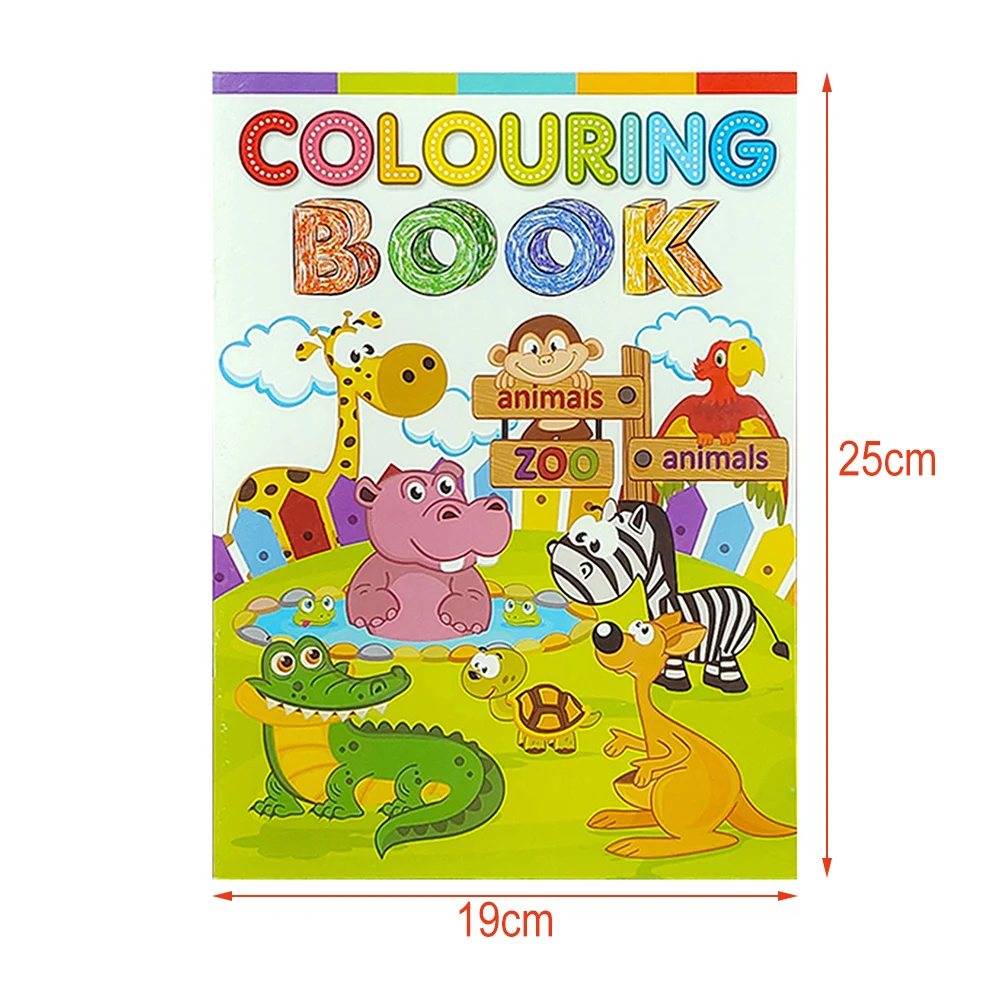 Lovely Cartoon Doodles Coloring Books Educational Color Drawing Toys Gift For Children Kids