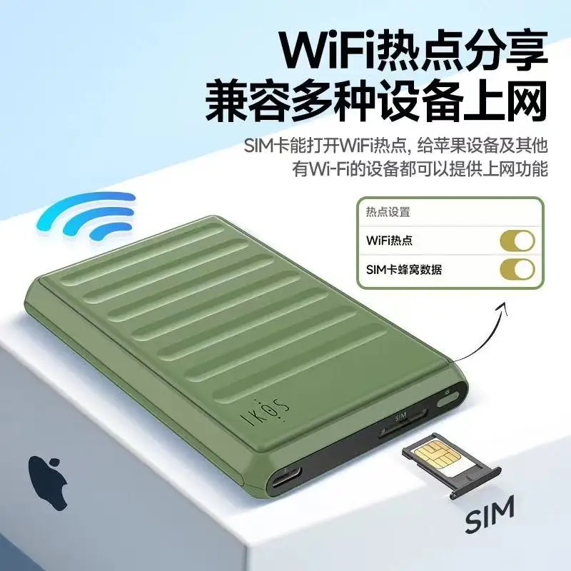 

Single card Bluetooth adapter IKOS K7 for calling/texting/data sharing on iPhone 5-15 Pro Max/I Pod Touch/I Pad