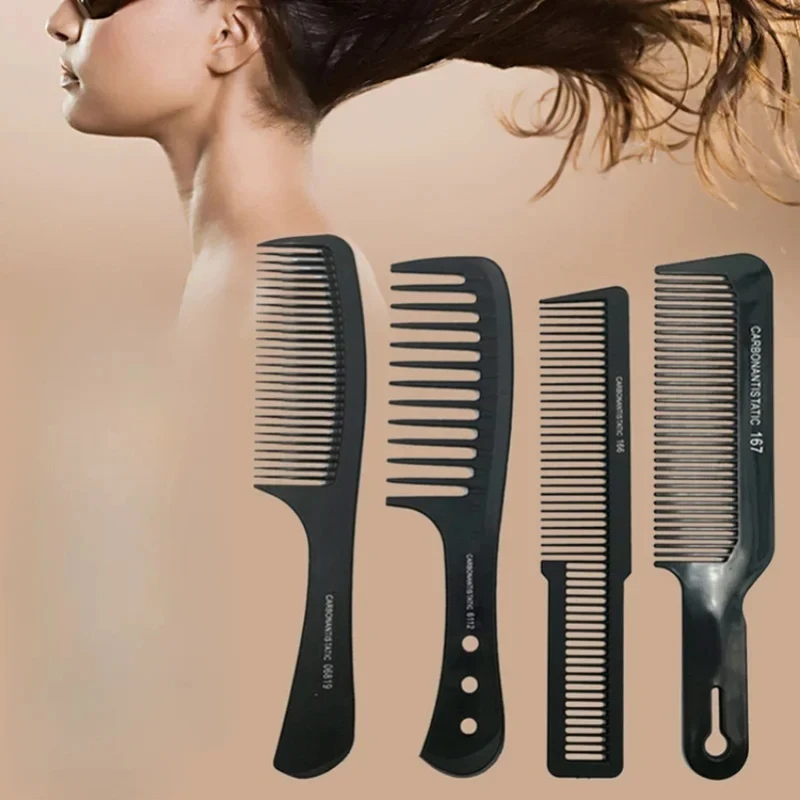 Comb Plastic Barber Combs Black Thickened Hair Cutting Comb Men\'s and Women\'s Styling Tools Professional Hair Cutting Comb