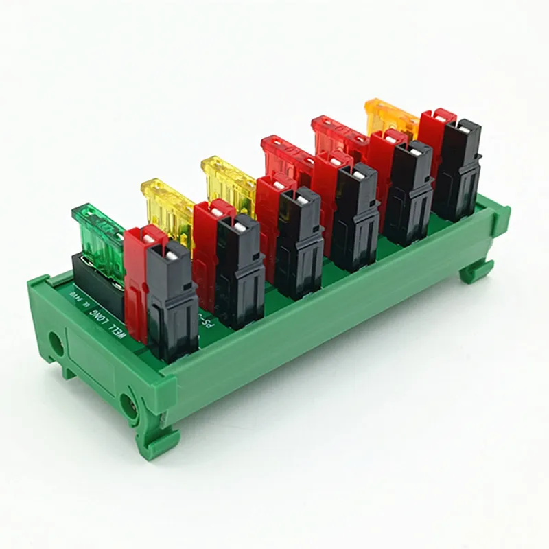 PS-5 DIN Rail Mounting  6-Port Power Splitter Anderson Connector Distributor DC36V 45A.