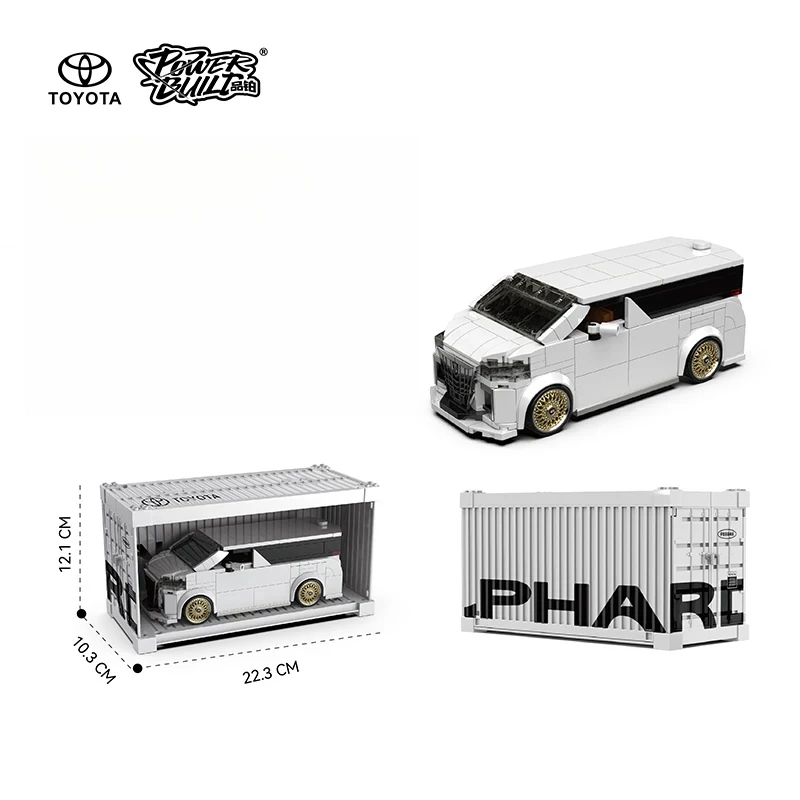 

Конструктор POWERBLOCK MOC PB8848: Модель автомобиля Toyota Alphard, роскошный минивэн, коллаборационная серия, игрушка-подарок для детей и взрослых
