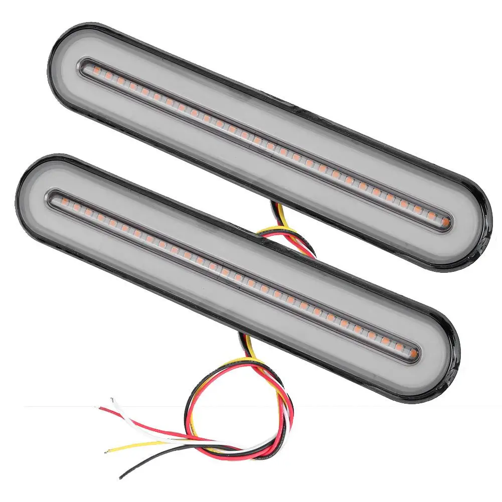 

100LED 3 в 1 водонепроницаемый задний фонарь указатель поворота индикатор тормоза стоп-сигнал 12 В-24 В желтый + красный автомобильные аксессуары