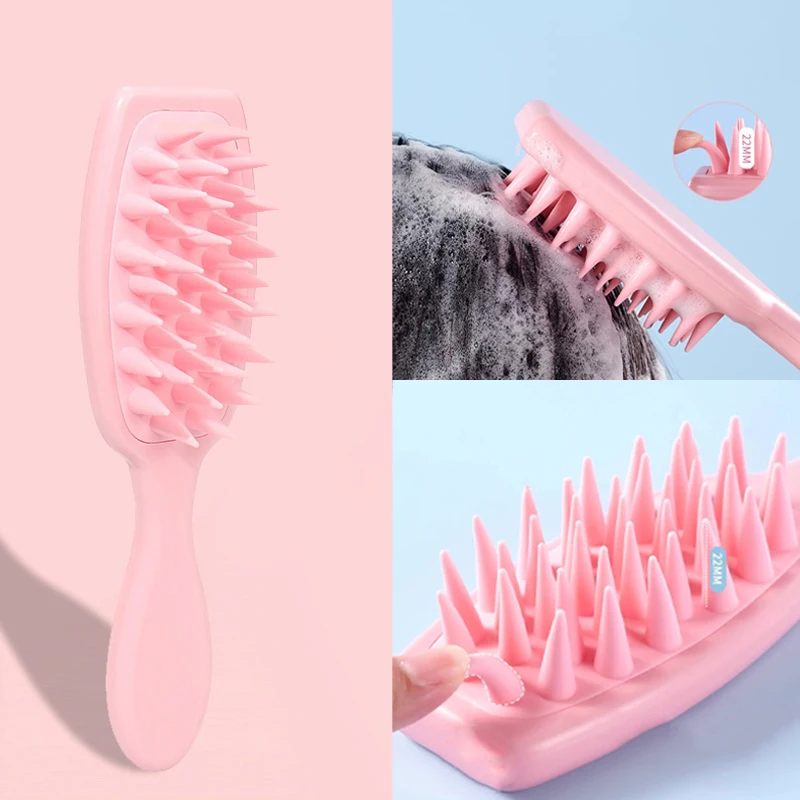 Long Handle Air Bag Shampooing Comb Massage Head Scalp Combing Meridian Massage Brush Household Bath Brush Scrubber Accessories