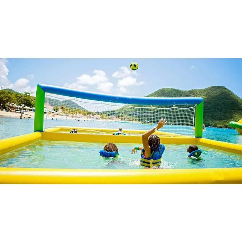 20262024 Large Pool Inflatable Volleyball Field Outdoor Inflatable Water Volleyball for Salewoniu