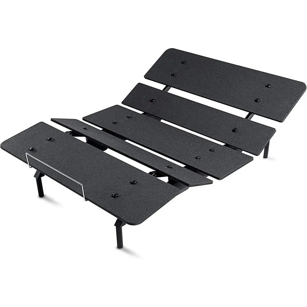 

TwinXL Ergonomic Adjustable Bed Base with Wireless Remote, Memory Positions, Anti-Snore, Child Lock, Easy Setup