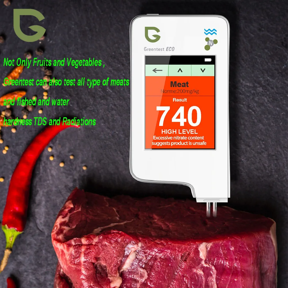 Greentest ECO-5 3 in 1 Nitrate Tester Water Hardness Radiation Meter Dietary Nitrates in Food Fruit/Vegetables/Meat/Fish