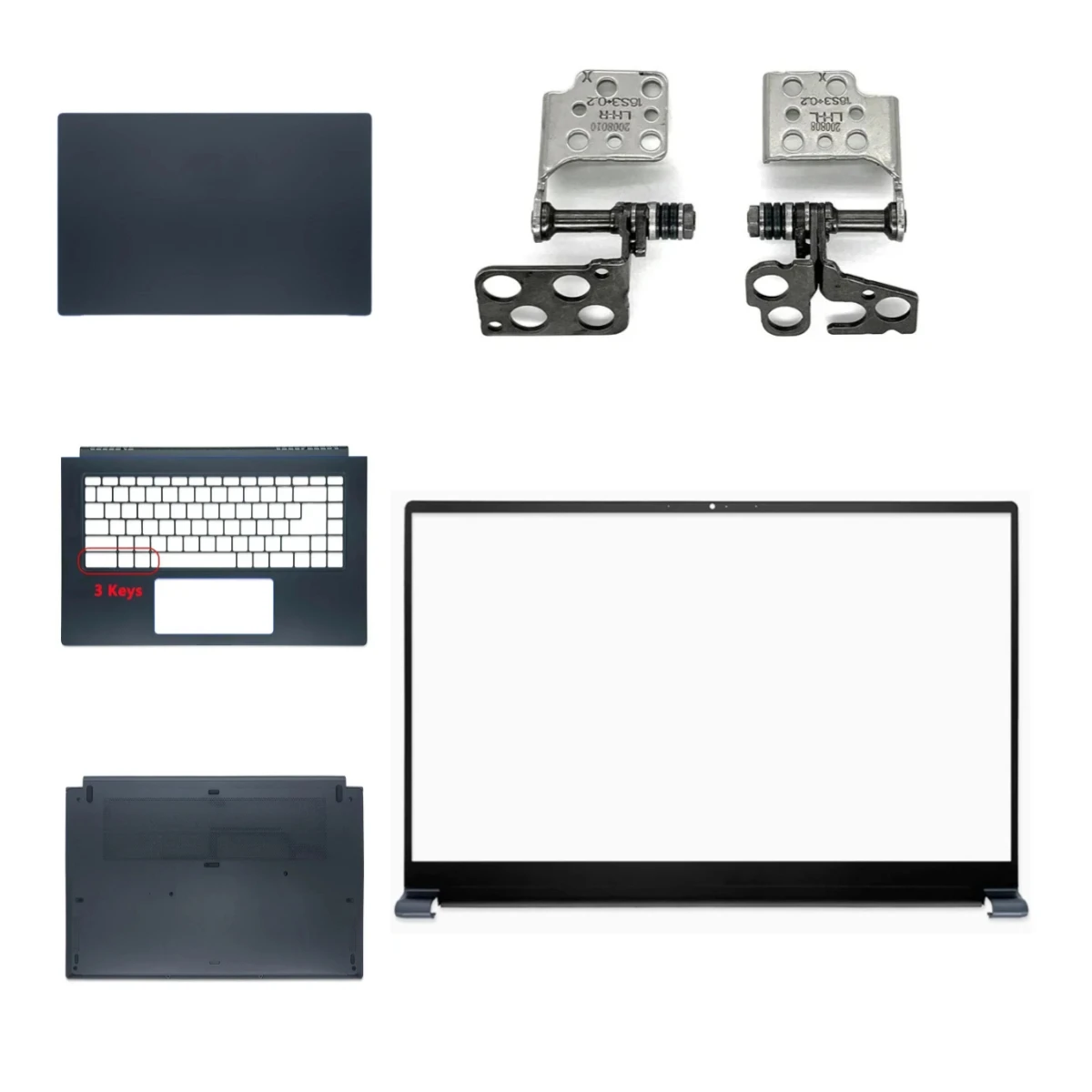 for Modern PS63 16S2 16S3 MS-16S1 LCD screen top cover, front panel hook, palm rest, bottom case, Prestige 15 MS-16S3 16S6 ABCD