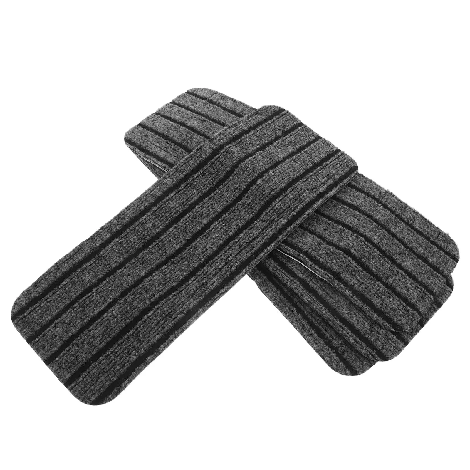 4Pcs Rv Carpet Non-Slip Camper Stair Rug Strong Hook Loop Fastener Travel Trailer Steps Dirt Mud Barrier Outdoor