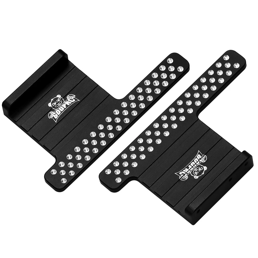 2 Stuks Aluminium RC Side Pedalen Platen Side Step Pedaal Metalen Side Step Board voor 1/24 Axiale SCX24 RC Crawler auto Upgrade Onderdelen