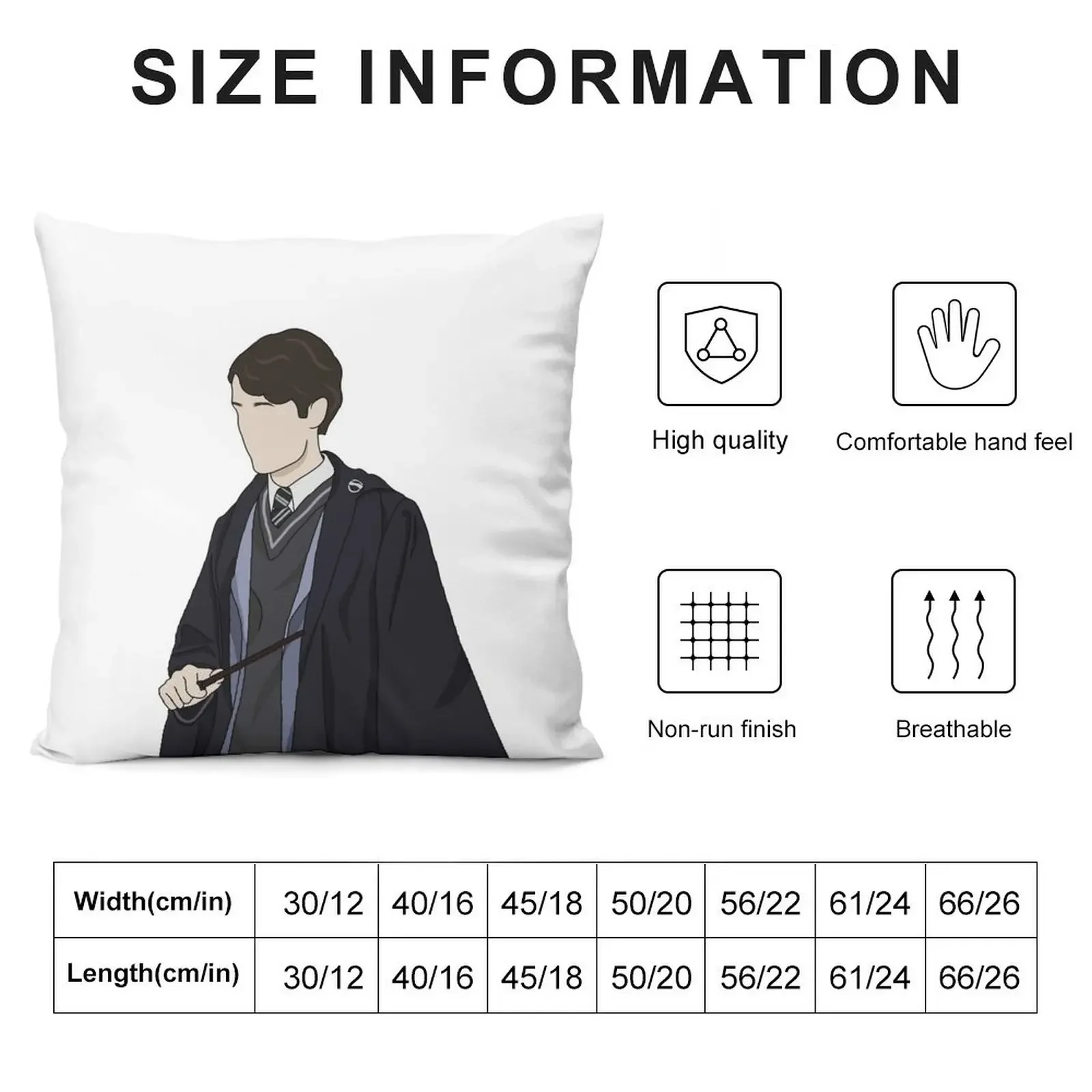 Tom Riddle Throw Pillow Pillow Decor Marble Cushion Cover Christmas Pillow Covers