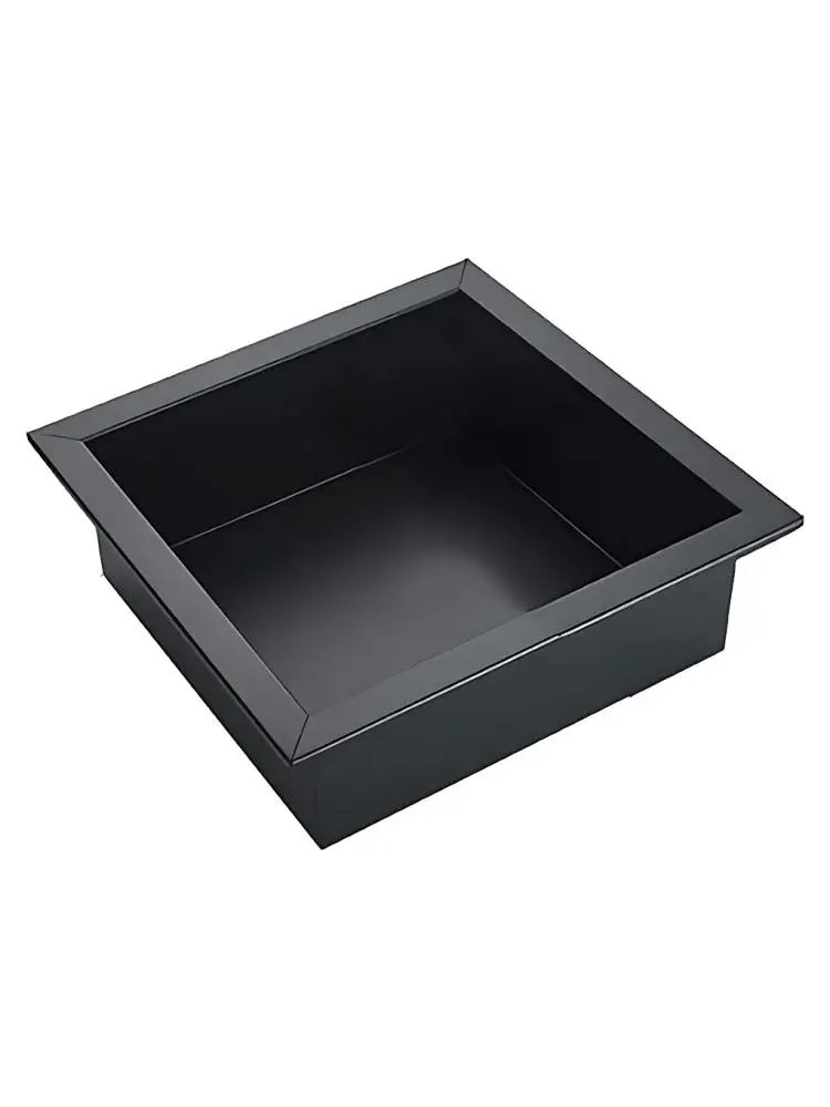 Niche de douche encastrée en acier inoxydable durable et longue durée pour le rangement de la salle de bain, polyvalente, noire