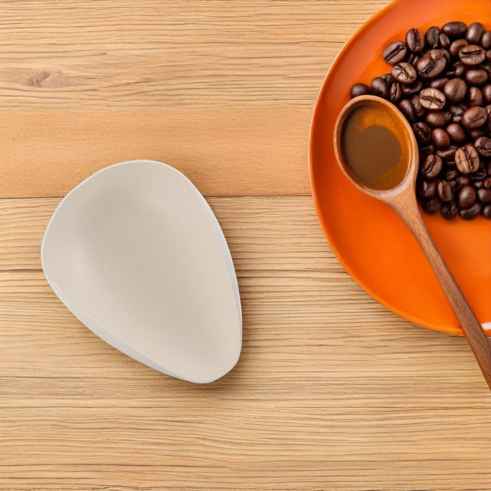Premium Stainless Steel Coffee Bean Dosing Tray - Espresso Powder Dispenser Cup Weighing Bowl for Food Scale Grams Loose Tea