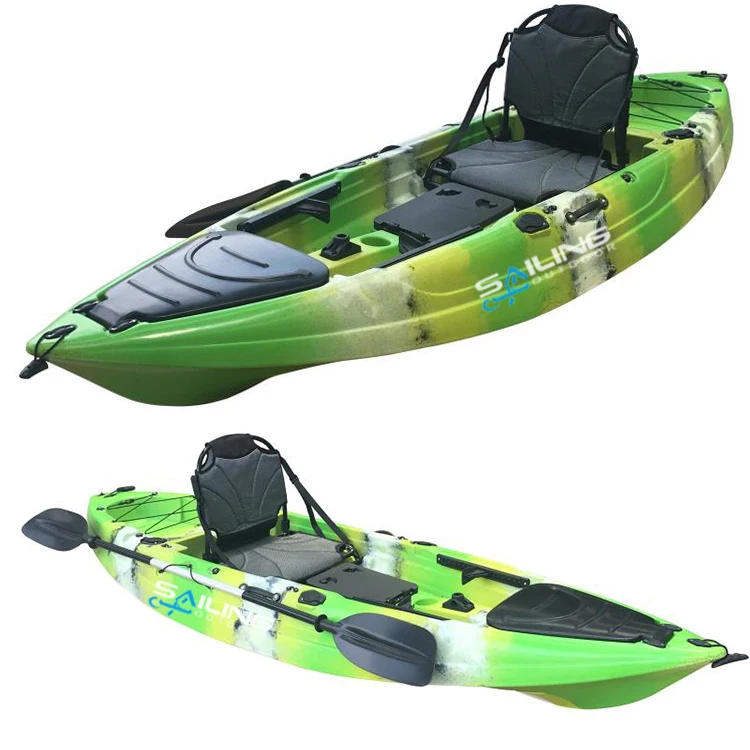 High Quality Single Person Plastic Fishing Boat Catamaran Canoa kayak de pesca mar Professional Manufacturer