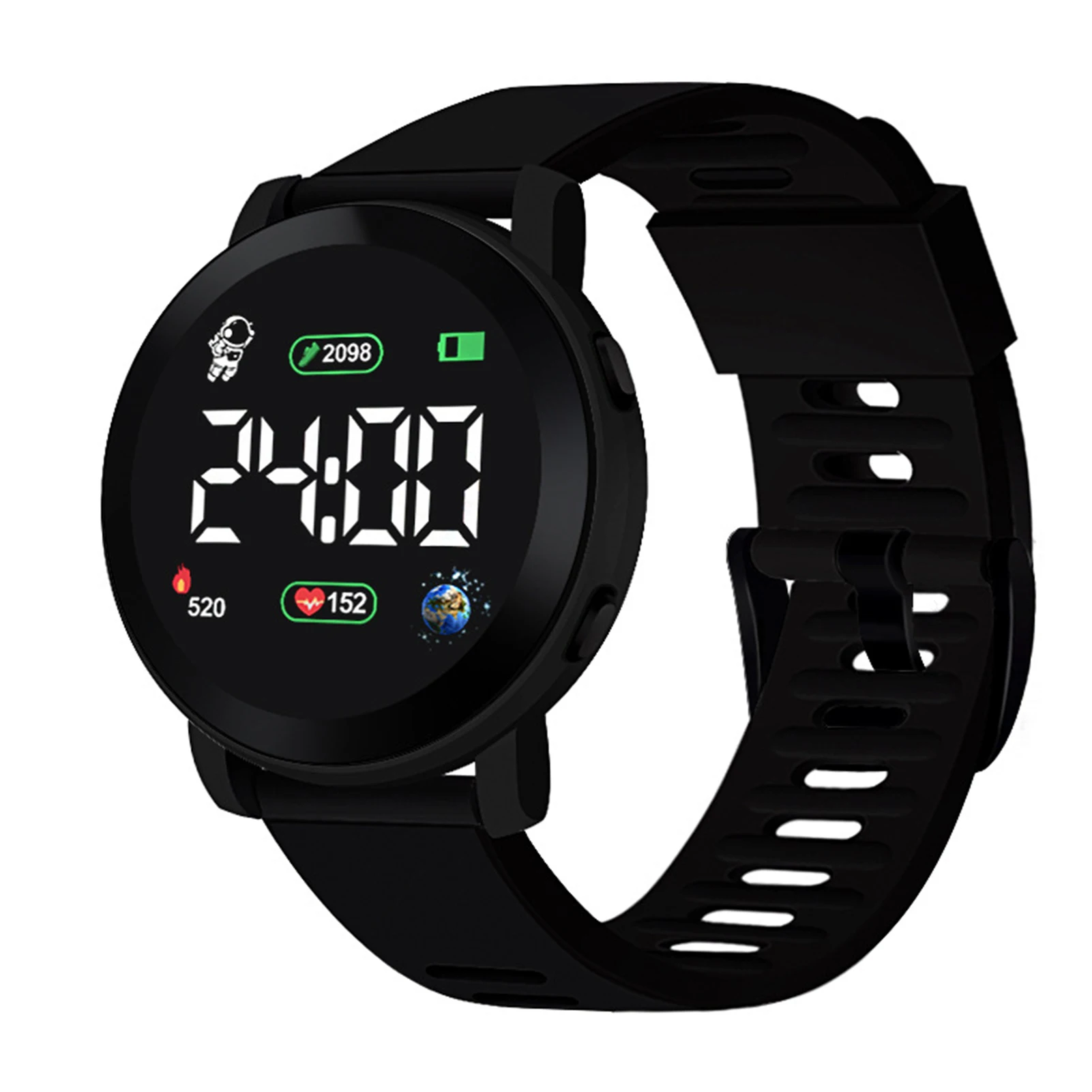 Montre-bracelet de sport étanche pour enfants, bracelet en silicone, écran LED, montre de sport électronique, cadeau pour garçons et filles