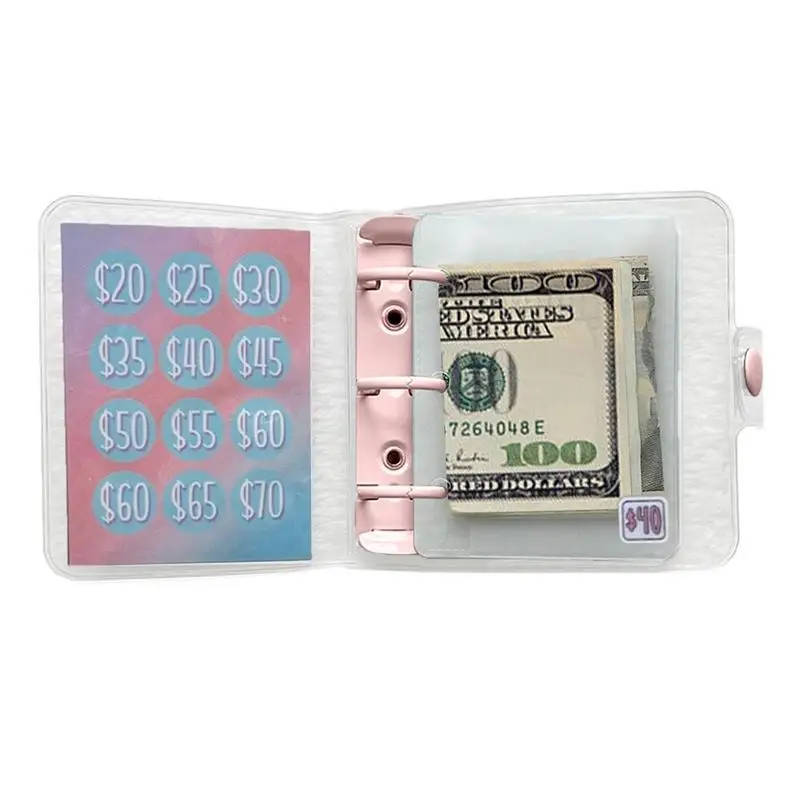 $1000 Budget Book with Cash Envelopes Reusable Savings Challenge Binder Fun Money-Saving Organizer Cash Stuffing And Savings