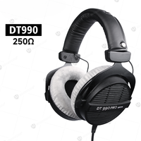 DT 990 PRO DT990 Professional Recording Equipment 80 Ohm 250 Ohm Over Ear Wired Studio Headphones for Monitoring Gaming