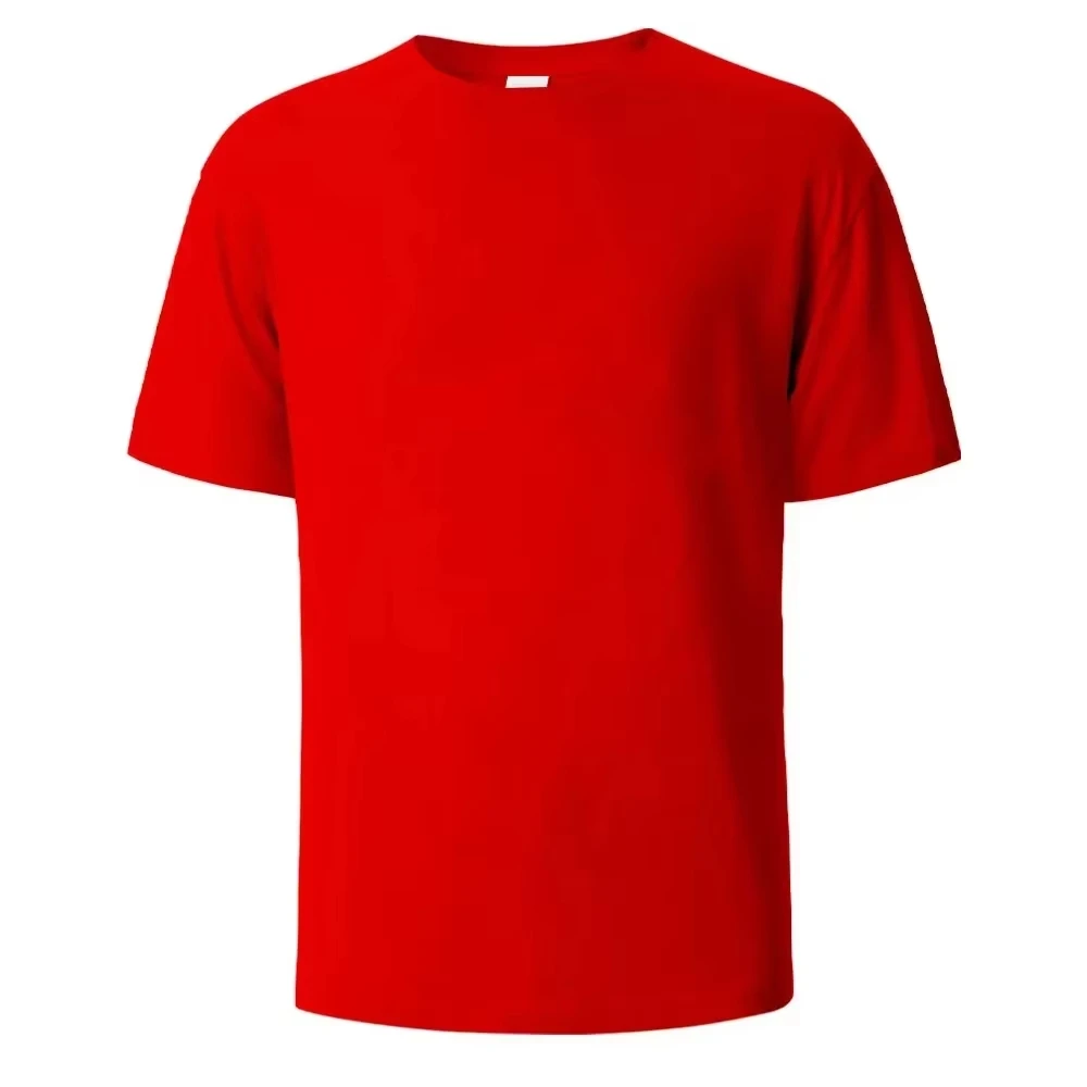 2026 Neues Umweltfreundliches Komfortables Reinweißes Schweres T-Shirt für Herren Sommer Reine Baumwolle Kurzarm Unisex Streetwear Mode
