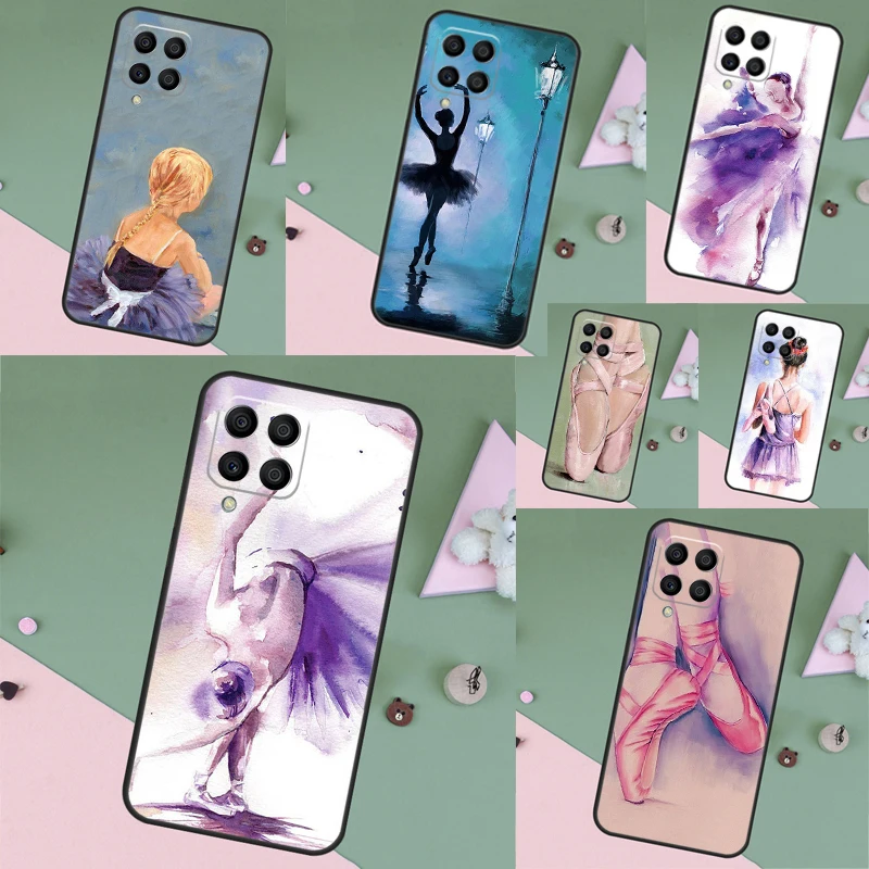 Ballerina Dance Funda Case For Samsung Galaxy M12 M13 M22 M32 M52 M11 M21 M31 M51 M33 M53 M20 M54 M34 M14