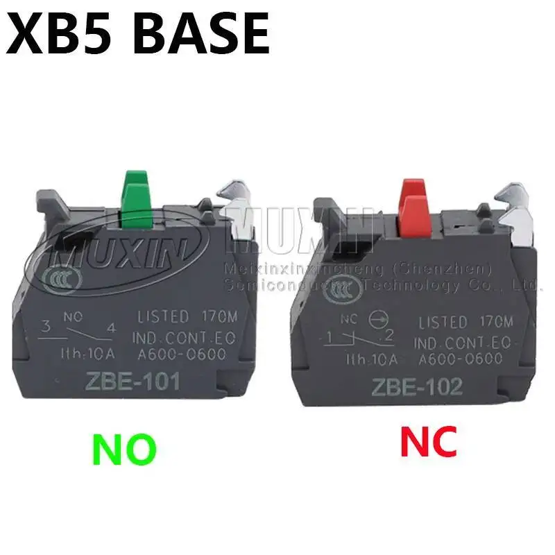 

100pcs Button Switch Contact Block Zbe-101 No / Zbe-102 Nc Xb4/xb5