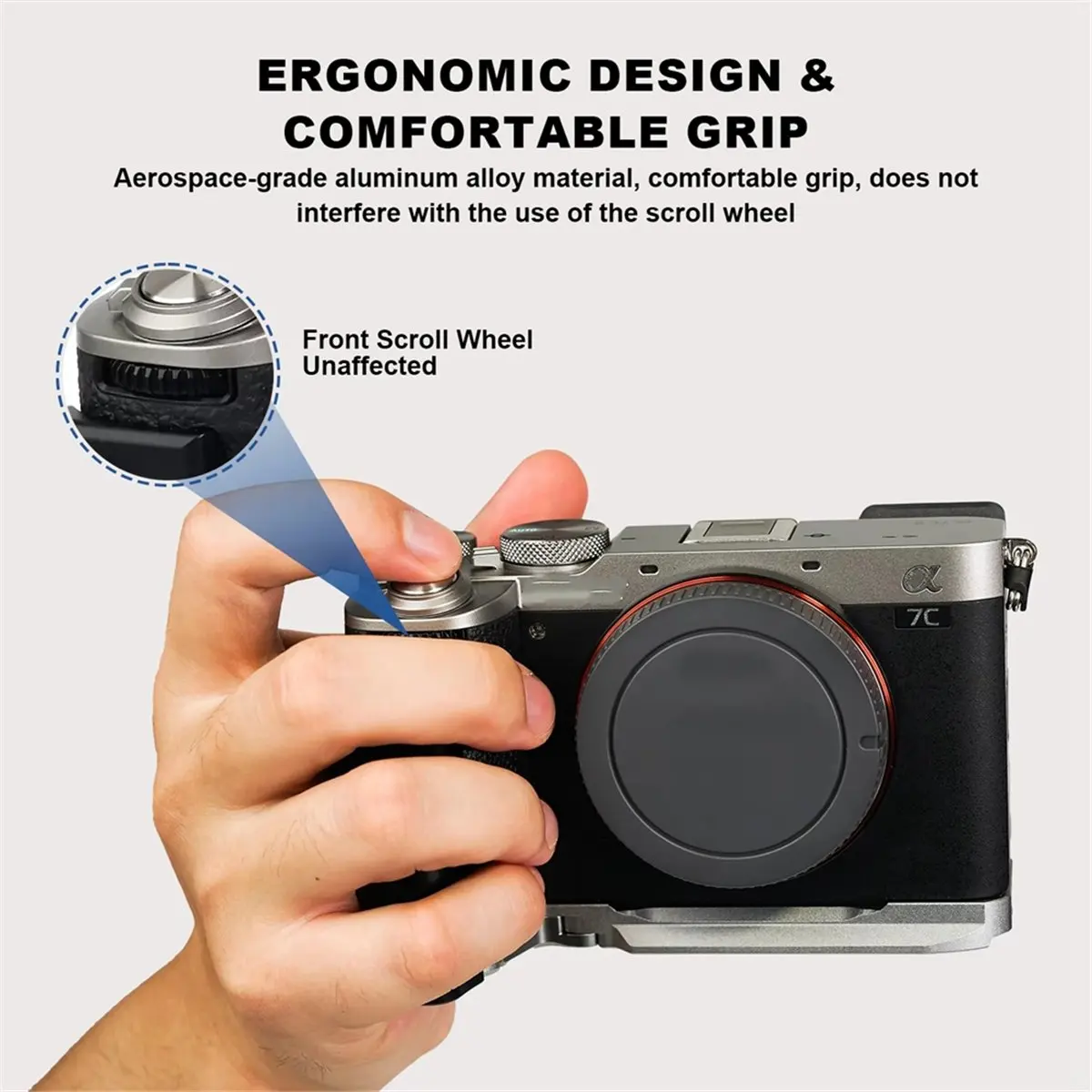 

Новая рукоятка L-образной формы для A7C2/A7CR, совместимая с жидкостной головкой для штатива, кронштейн для беззеркальной камеры B-ABLL