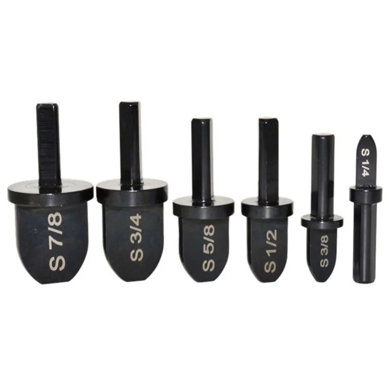 

6PCS Pipe Swaging Bits Bearing Steel Expander Swaging Tools For Air Conditioner Copper Pipe Triangle Shank