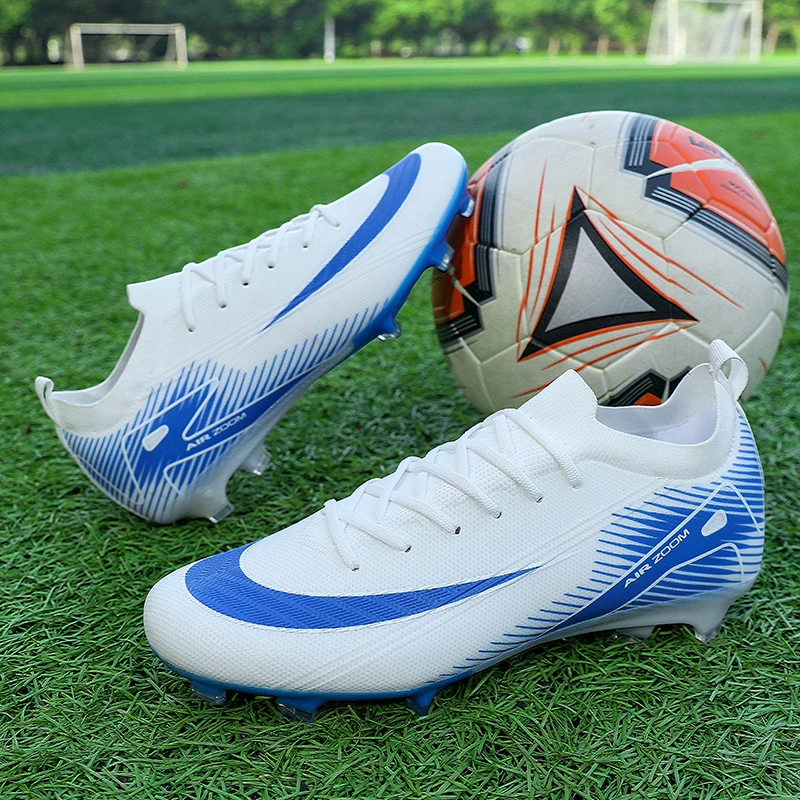Wysokiej jakości męskie buty piłkarskie Ultralekkie buty piłkarskie na murawę Dziecięce trampki TF/FG Treningowe buty piłkarskie Chuteira Campo 8516