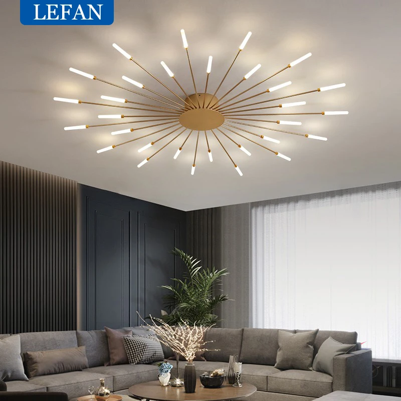 Imagem -04 - Modern Nordic Led Teto Chandelier Fireworks Modeling Iluminação Home Decoração Lâmpadas Living Room Fixtures Bedroom Fixtures Novidade