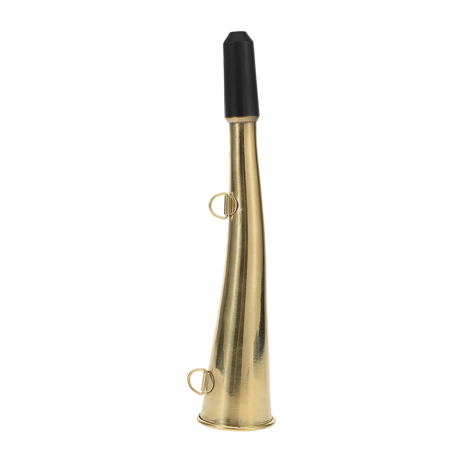 

Copper Railway Horn Patrol Horn for Railways Track Signal Whistle Bull Clear Sound Portable Safety Railway Accessory