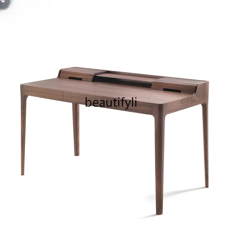 Modern Minimalist North American Black Walnut Log Desk Solid Wood Study Table Nordic Style Laptop Desk furniture living room