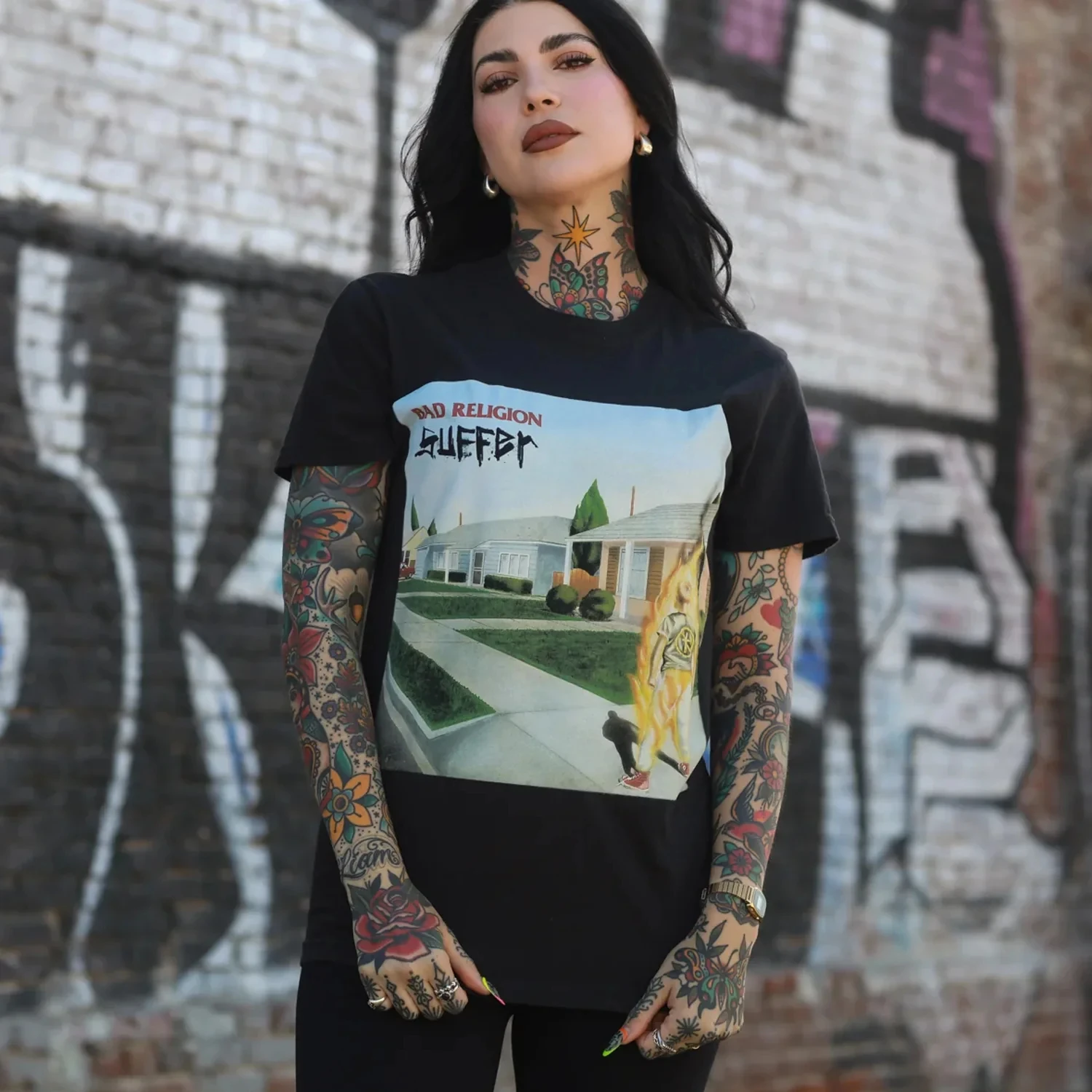 Camiseta Vintage de Bad Religion, estilo casual de verano para hombre, ropa urbana de algodón, estilo punk rock americano, camiseta nueva para hombre, camiseta para mujer.