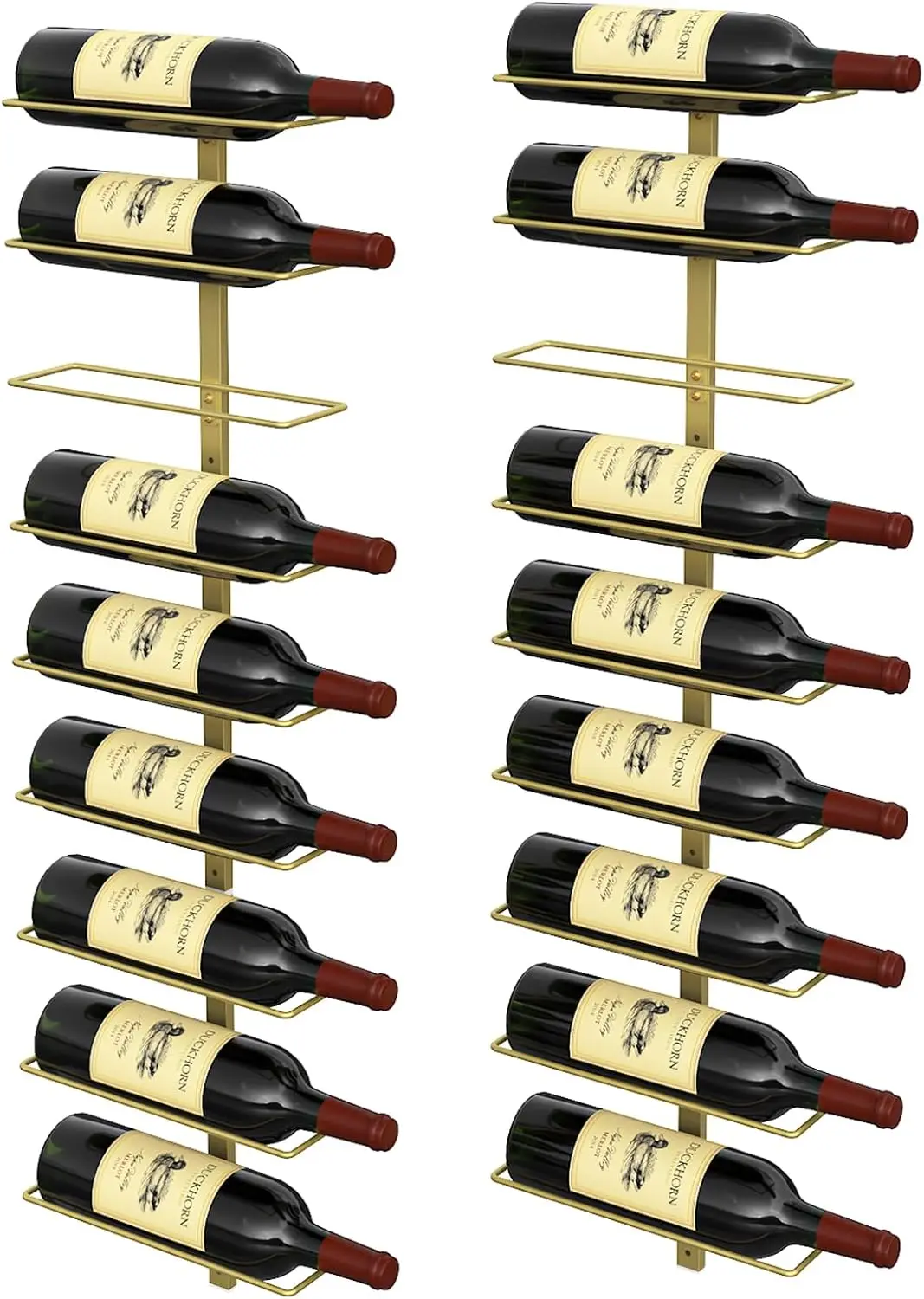 

Настенная подставка для вина из металла на 18 бутылок, для дома, бара, кухни, столовой