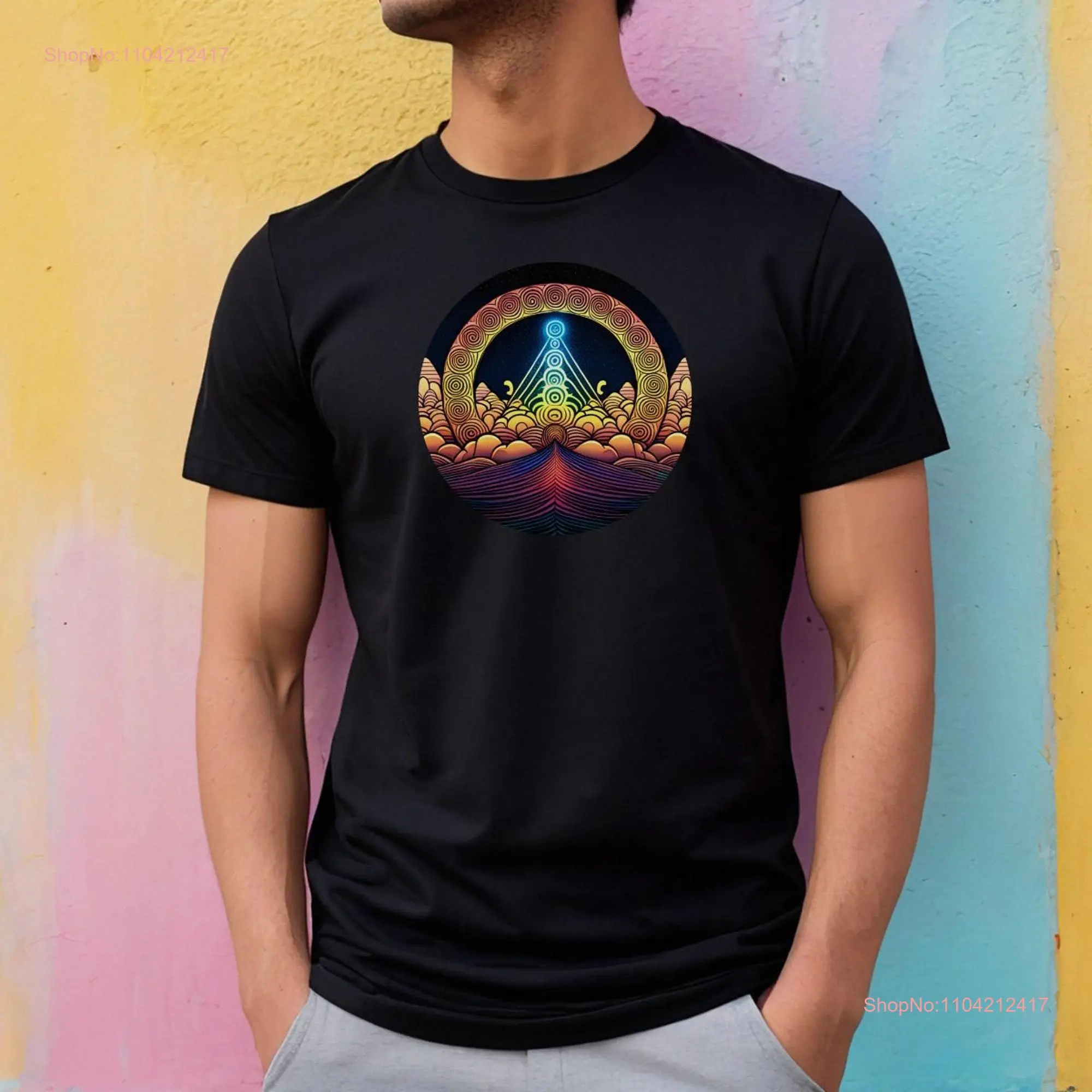 Sacred Shaman T Shirt Shamanism Celestial Geometry Festival Ancestor Spiritual Boho long or short sleeves