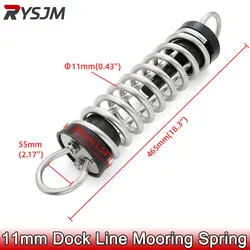 Boat 316 Stainless Steel Marine 11mm 465mm Anchor Dock Line Mooring Spring Silent Heavy Duty Shock Absorbers Compression Spring