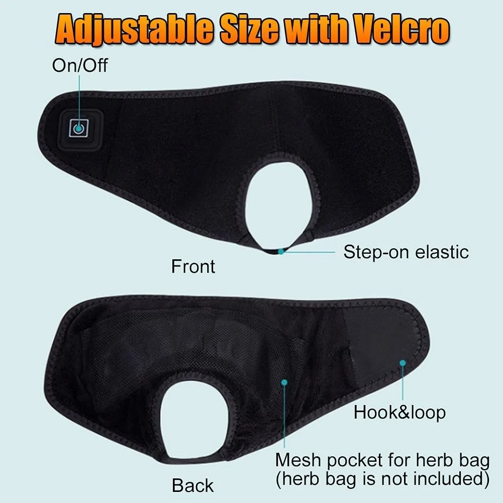 Поддержка лодыжки с USB-подогревом: быстрое облегчение с 3 настройками температуры и безопасным углем, детали оборудования для обустройства дома для дома