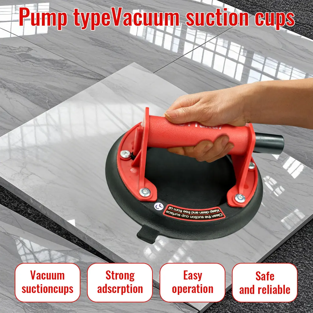 Upgrade vacuum Suction Cup 8 Inch Glass Lifter Powerful Heavy Duty Vacuum Lifter for Granite & Glass Lifting Window Replacement