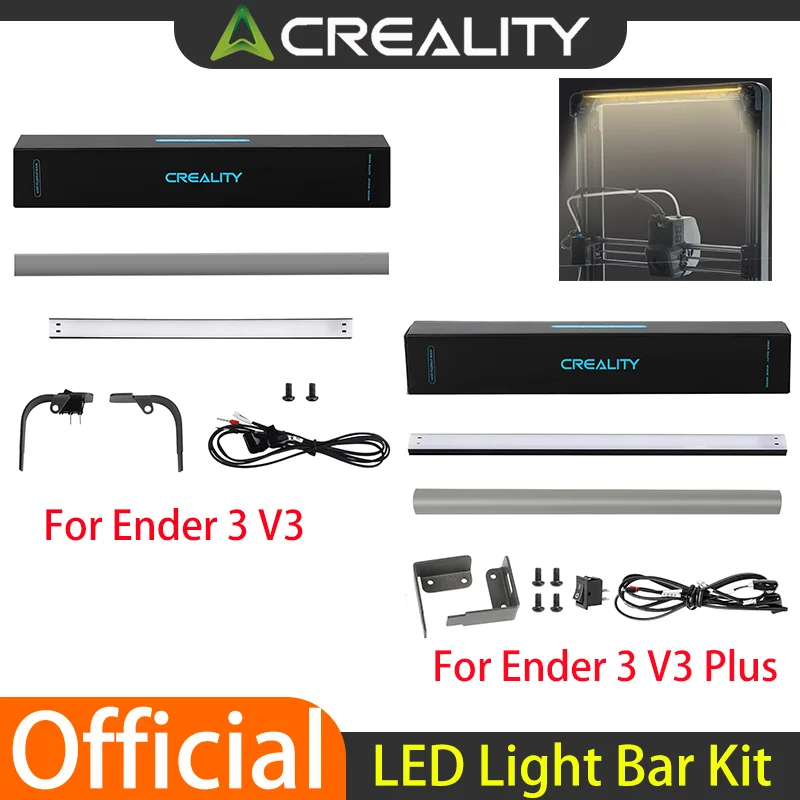 

Creality Original Ender-3 V3/V3 Plus Комплект светодиодной панели Яркий свет Энергосбережение и энергосбережение Простая установка