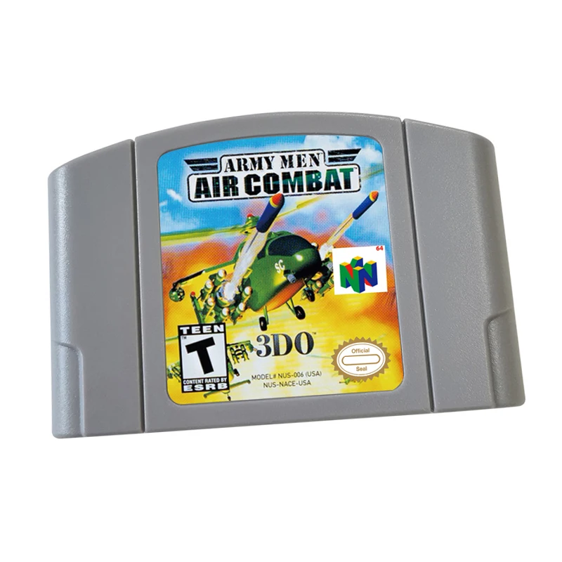 Game Cartridge for  Army-Men-Air-Combat N64 Video Card US Version.